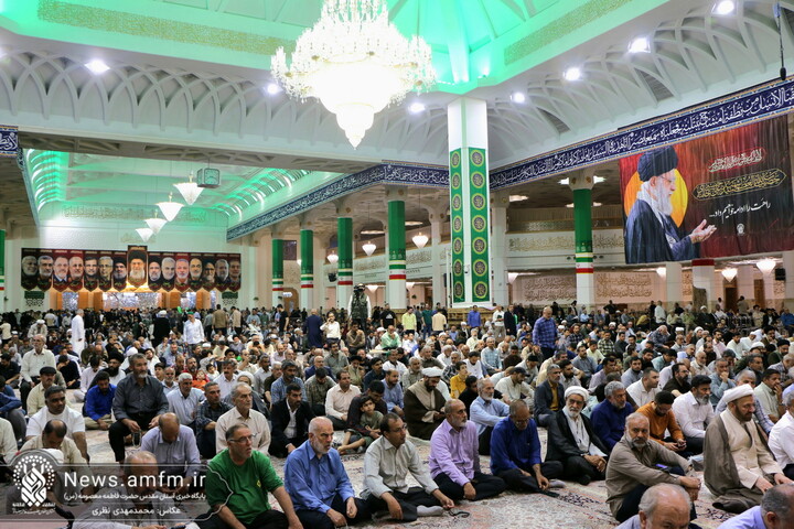 تصاویر/ جشن باشکوه شب عید سعید غدیر در حرم مطهر بانوی کرامت