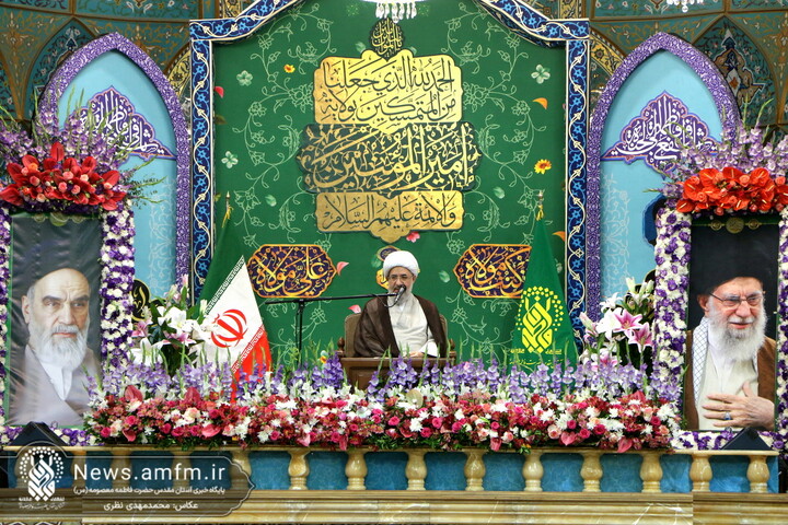تصاویر/ جشن باشکوه شب عید سعید غدیر در حرم مطهر بانوی کرامت