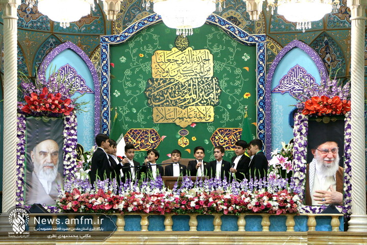 تصاویر/ جشن باشکوه شب عید سعید غدیر در حرم مطهر بانوی کرامت