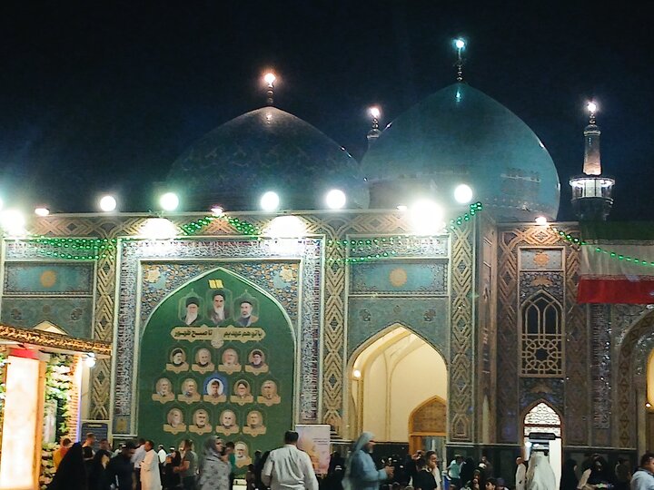 تصاویر/ حرم مطهر رضوی در شب عیدغدیر