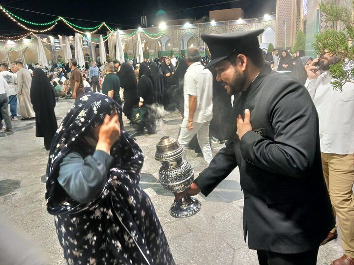 تصاویر/ حرم مطهر رضوی در شب عیدغدیر
