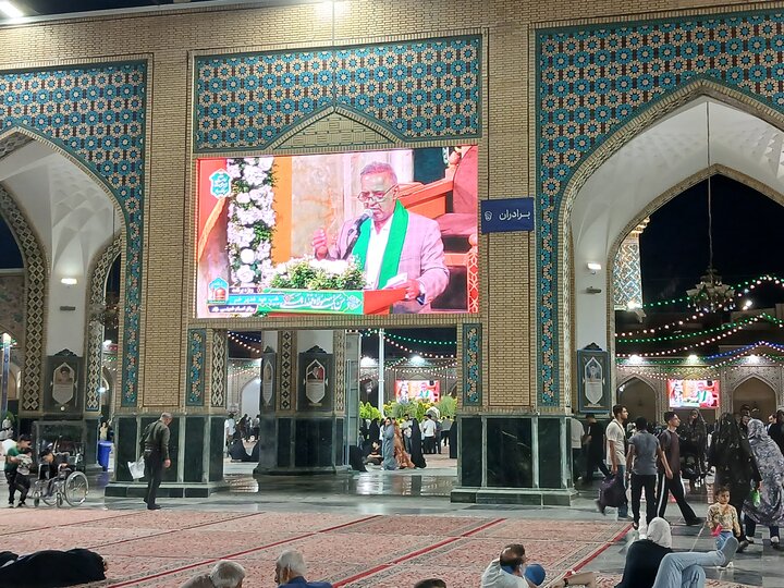 تصاویر/ حرم مطهر رضوی در شب عیدغدیر