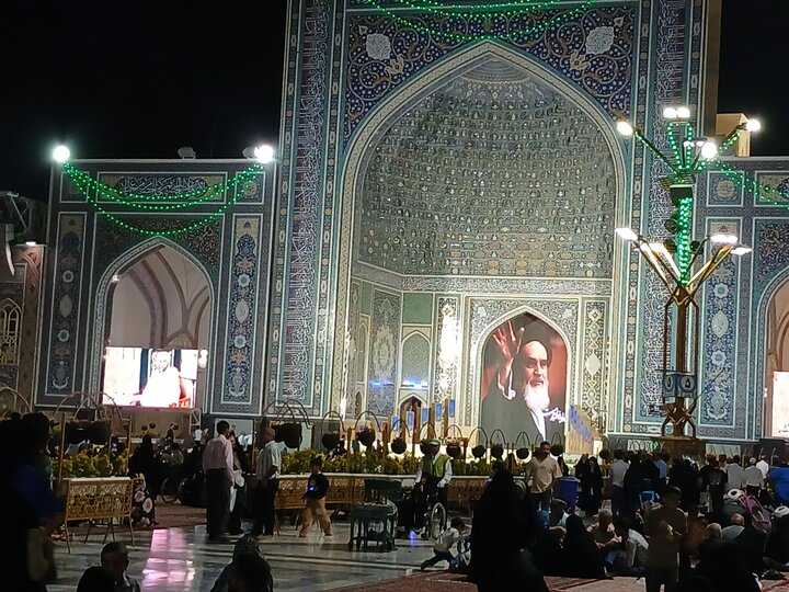 تصاویر/ حرم مطهر رضوی در شب عیدغدیر