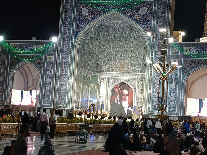 تصاویر/ حرم مطهر رضوی در شب عیدغدیر