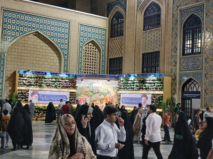 تصاویر/ حرم مطهر رضوی در شب عیدغدیر