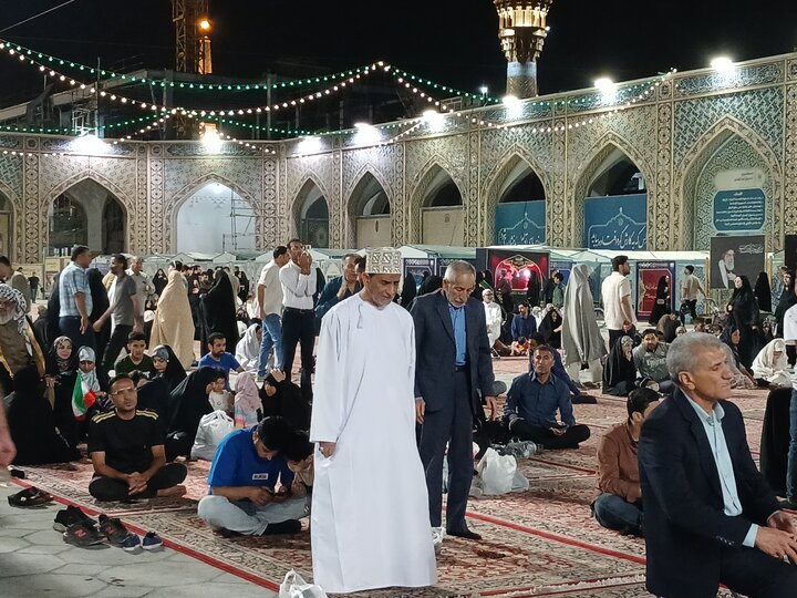 تصاویر/ حرم مطهر رضوی در شب عیدغدیر