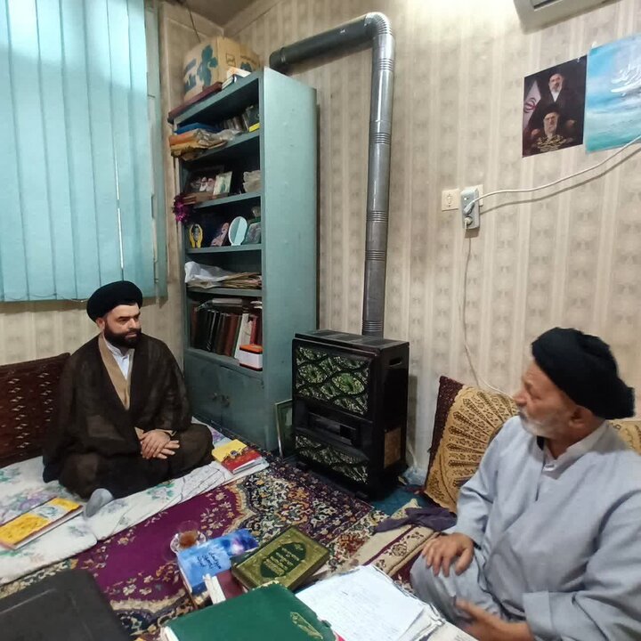 تصاویر/ تکریم روحانیون معمر سادات در شهرستان آمل