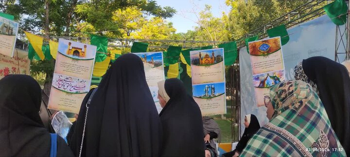 تصاویر/سومین روز از فعالیت طلاب مدرسه علمیه تخصصی ریحانه‌النبی اراک در موکب عید غدیر