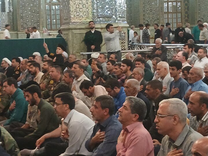مراسم گرامیداشت چهاردهم خرداد، سالروز ارتحال بنیانگذار جمهوری اسلامی ایران با عنوان «راه خمینی، عهد غدیر و تجدید بیعت با ولایت» در رواق امام خمینی(ره) حرم مطهر رضوی
