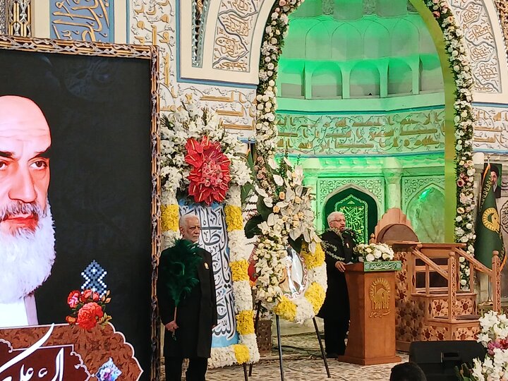 مراسم گرامیداشت چهاردهم خرداد، سالروز ارتحال بنیانگذار جمهوری اسلامی ایران با عنوان «راه خمینی، عهد غدیر و تجدید بیعت با ولایت» در رواق امام خمینی(ره) حرم مطهر رضوی