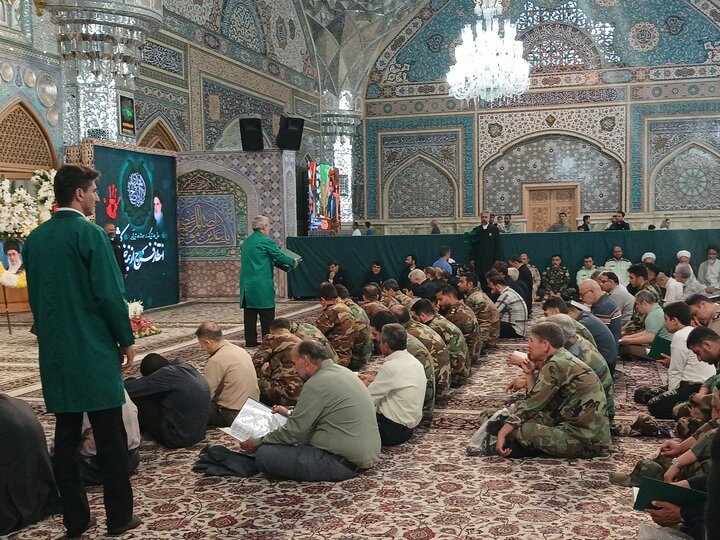 مراسم گرامیداشت چهاردهم خرداد، سالروز ارتحال بنیانگذار جمهوری اسلامی ایران با عنوان «راه خمینی، عهد غدیر و تجدید بیعت با ولایت» در رواق امام خمینی(ره) حرم مطهر رضوی