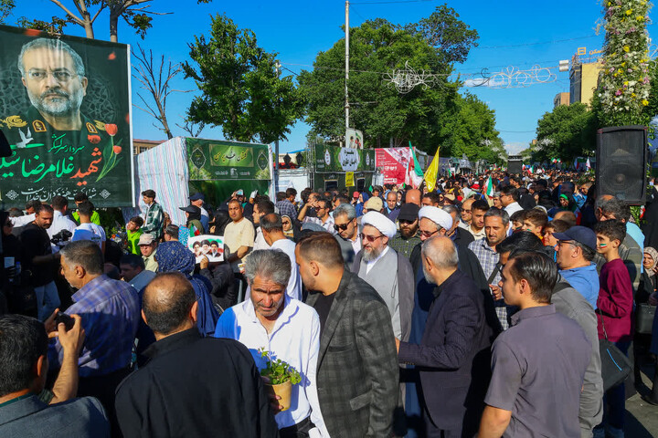 تصاویر/ آیین پیاده‌روی غدیر در تبریز