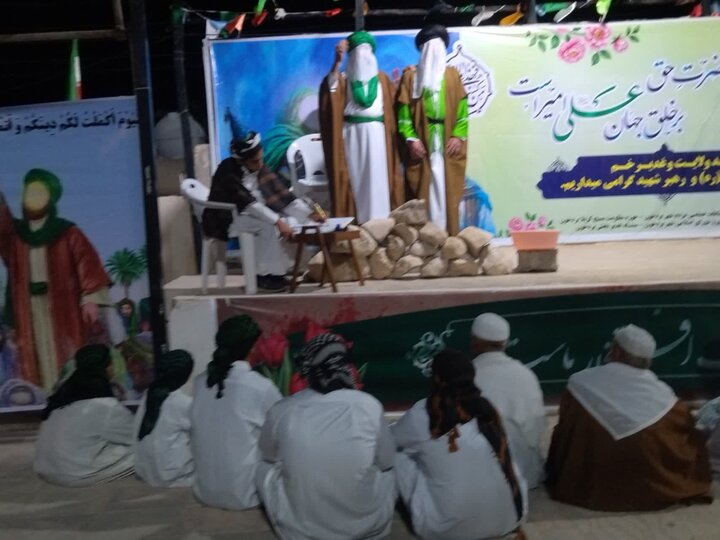 تصاویر/ بازسازی واقعه غدیر خم در شهر بردخون