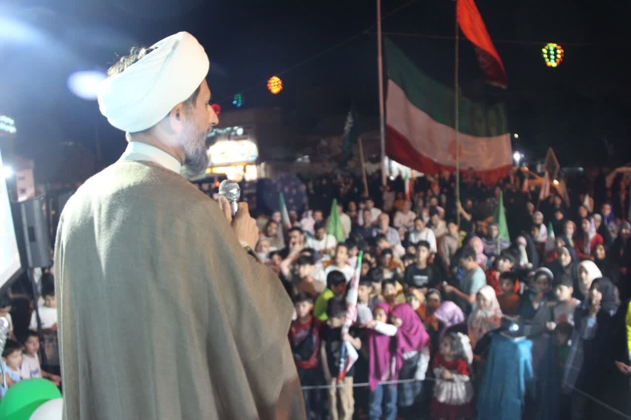مراسم جشن غدیر  با حضور پرشور مردم  در میدان پدافند هوایی  مشهد