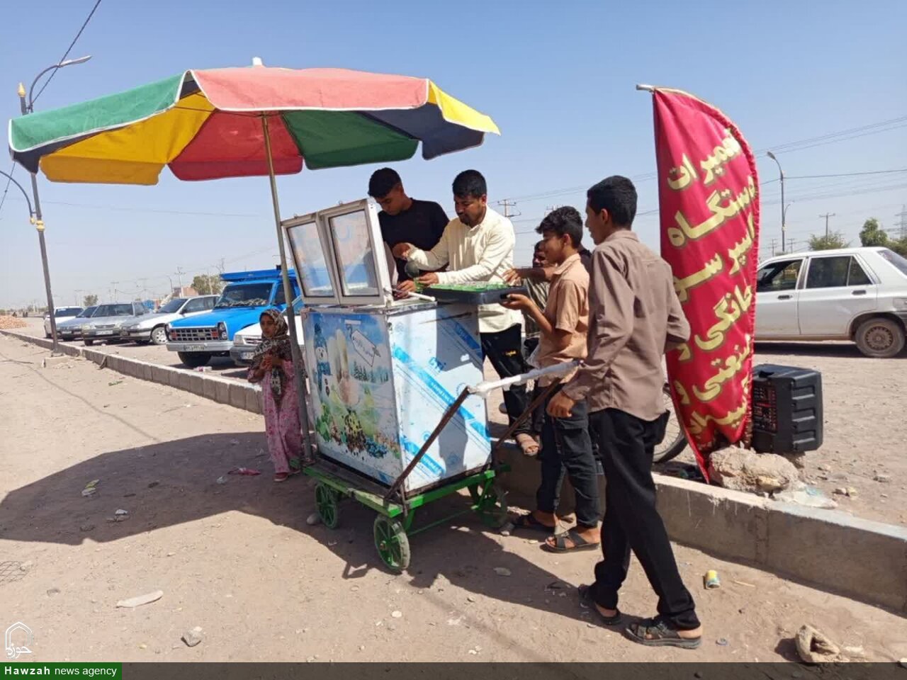 تصاویر/ ایستگاه صلواتی در بخش چاه حسن
