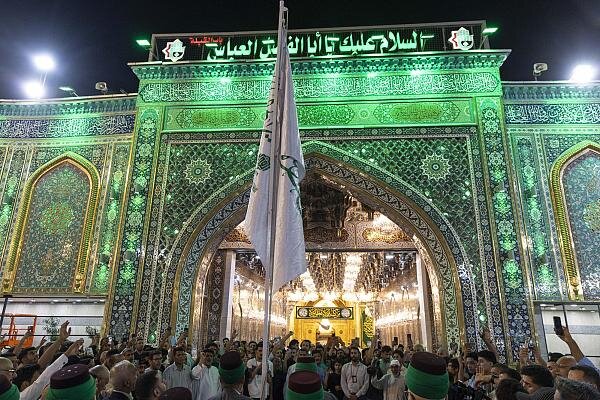 Al-Abbas Holy Shrine raises the flag of Wilayah on the occasion of Eid al-Ghadir
