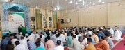جامعہ الشہید پیشاور میں نمازِ جمعہ کے دوران امام خمینی کی 37 ویں برسی کے موقع پر عظیم الشان اجتماع