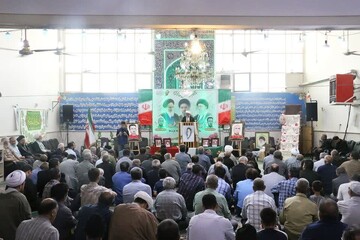 تصاویر/ برگزاری یادواره شهیدان طباطبایی و عرب مقصودی از شهدای قیام ۱۵ خرداد