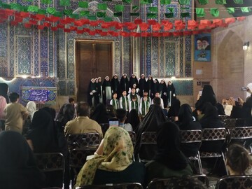 برگزاری مراسم جشن غدیر خم در مسجد جامع یزد با محوریت هنر و عفاف+عکس