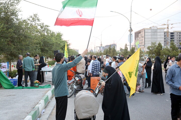 تصاویر/ حال و هوای مسیر بلوار پیامبر اعظم (ص)  تا مسجد مقدس جمکران در عید غدیر خم