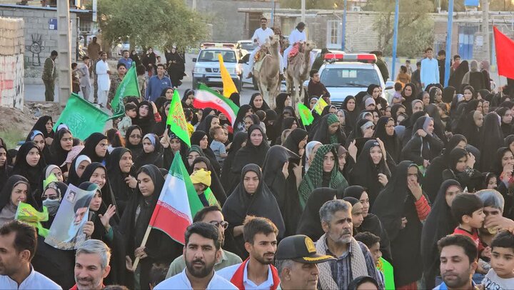 تصاویر/ دو همایش پیاده روی خانوادگی  و سادات شرق استان کرمان در شهرستان ریگان در عید غدیر