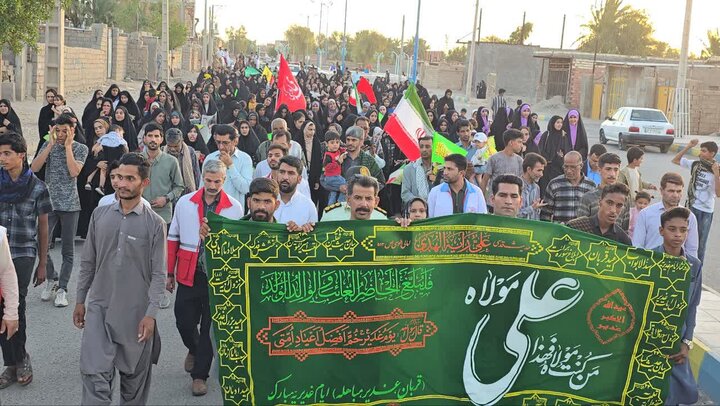 تصاویر/ دو همایش پیاده روی خانوادگی  و سادات شرق استان کرمان در شهرستان ریگان در عید غدیر