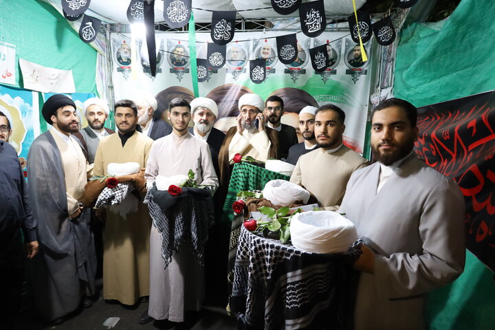 آئین باشکوه عمامه گذاری جمعی از طلاب شهرستان ساری