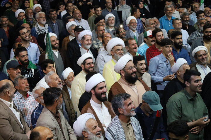 آئین باشکوه عمامه گذاری جمعی از طلاب شهرستان ساری