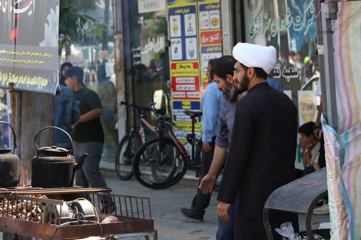 تصاویر/ فعالیت موکب مدرسه علمیه نقده در روز غدیر خم