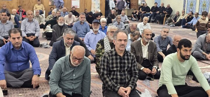 تصاویر/ مراسم هفتمین روز شهادت سردار نظری در مصلای تنکابن