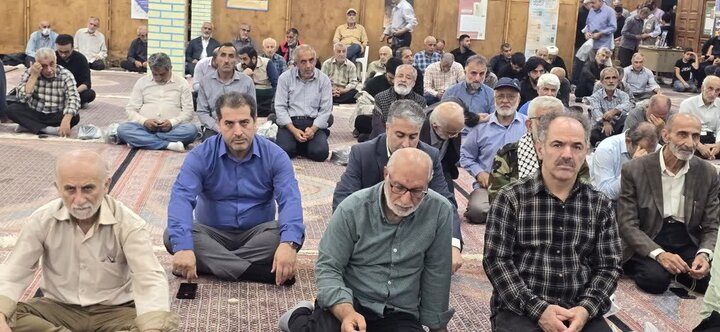 تصاویر/ مراسم هفتمین روز شهادت سردار نظری در مصلای تنکابن