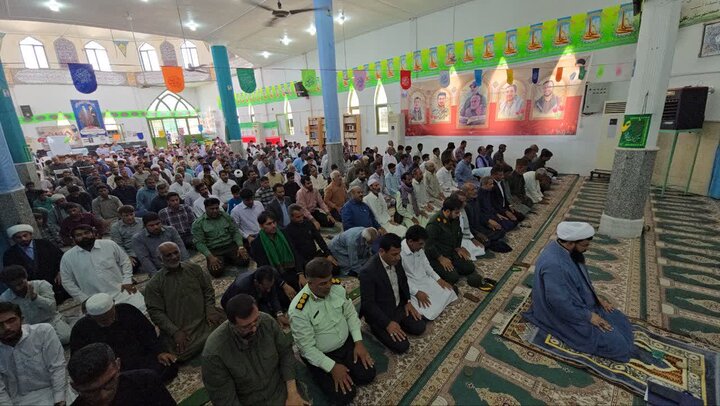تصاویر/ اقامه نمازجمعه شهر ریگان