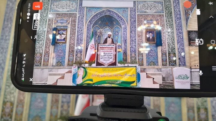 تصاویر/ اقامه نمازجمعه شهر راین