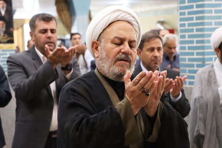 تصاویر/ آیین عبادی سیاسی نماز جمعه نوشین شهر