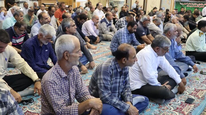 نماز جمعه خارگ به روایت تصویر