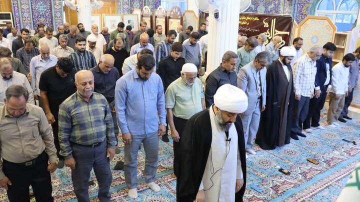 نماز جمعه خارگ به روایت تصویر