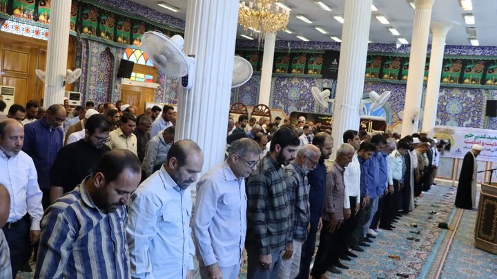 نماز جمعه خارگ به روایت تصویر