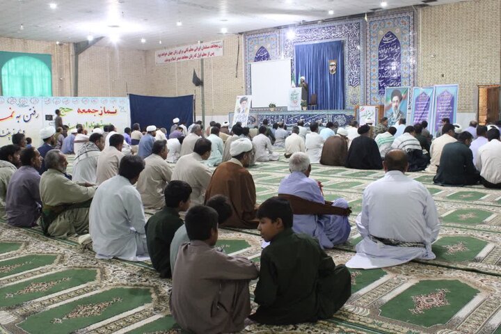 تصاویر/ آیین عبادی سیاسی نماز جمعه شهرستان دلگان