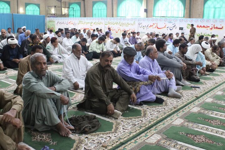 تصاویر/ آیین عبادی سیاسی نماز جمعه شهرستان دلگان
