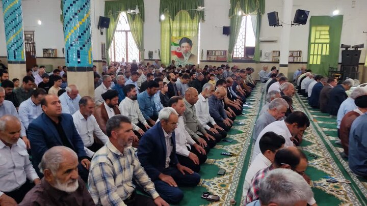 تصاویر/ اقامه نمازجمعه شهر بهرمان
