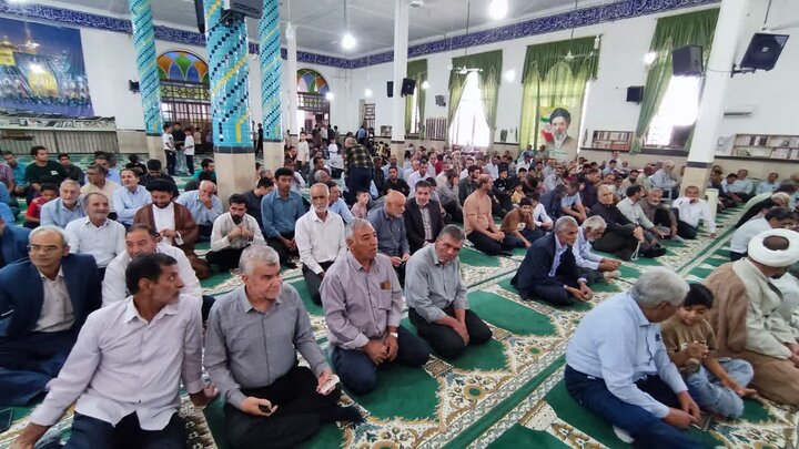 تصاویر/ اقامه نمازجمعه شهر بهرمان