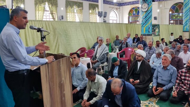 تصاویر/ اقامه نمازجمعه شهر بهرمان