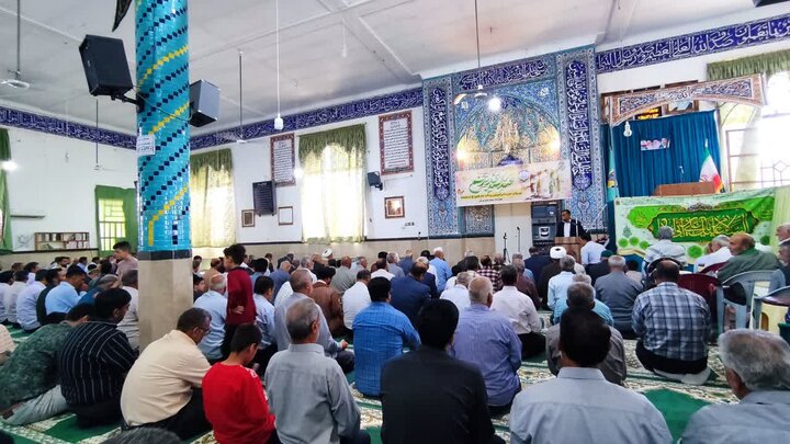 تصاویر/ اقامه نمازجمعه شهر بهرمان
