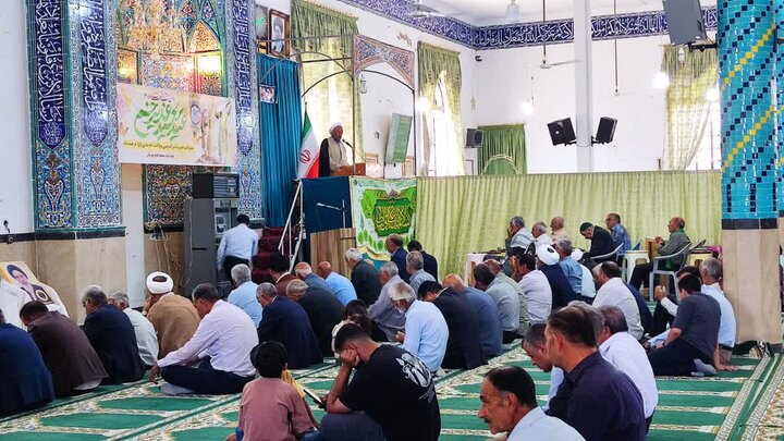 تصاویر/ اقامه نمازجمعه شهر بهرمان