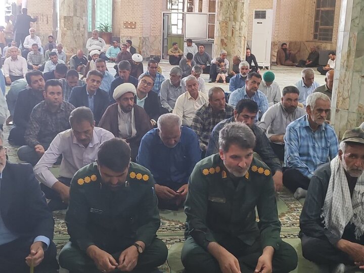 تصاویر/ نماز عبادی سیاسی جمعه شهرستان خاتم