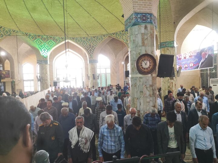 تصاویر/ نماز عبادی سیاسی جمعه شهرستان خاتم