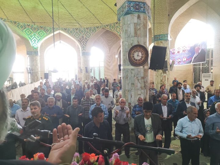 تصاویر/ نماز عبادی سیاسی جمعه شهرستان خاتم