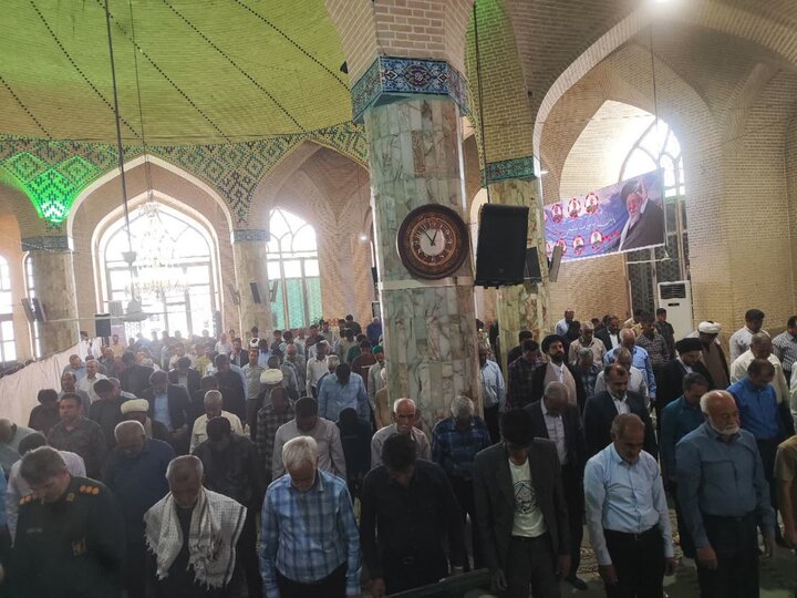 تصاویر/ نماز عبادی سیاسی جمعه شهرستان خاتم