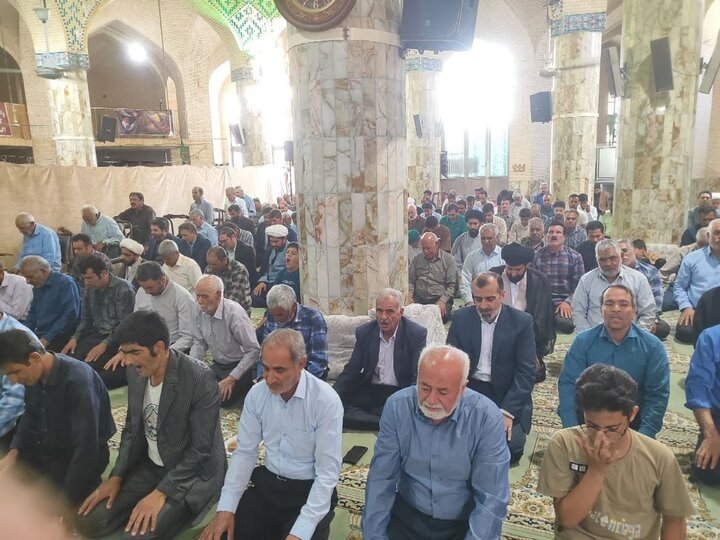 تصاویر/ نماز عبادی سیاسی جمعه شهرستان خاتم
