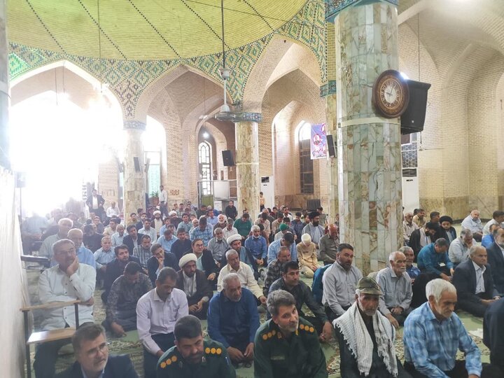 تصاویر/ نماز عبادی سیاسی جمعه شهرستان خاتم